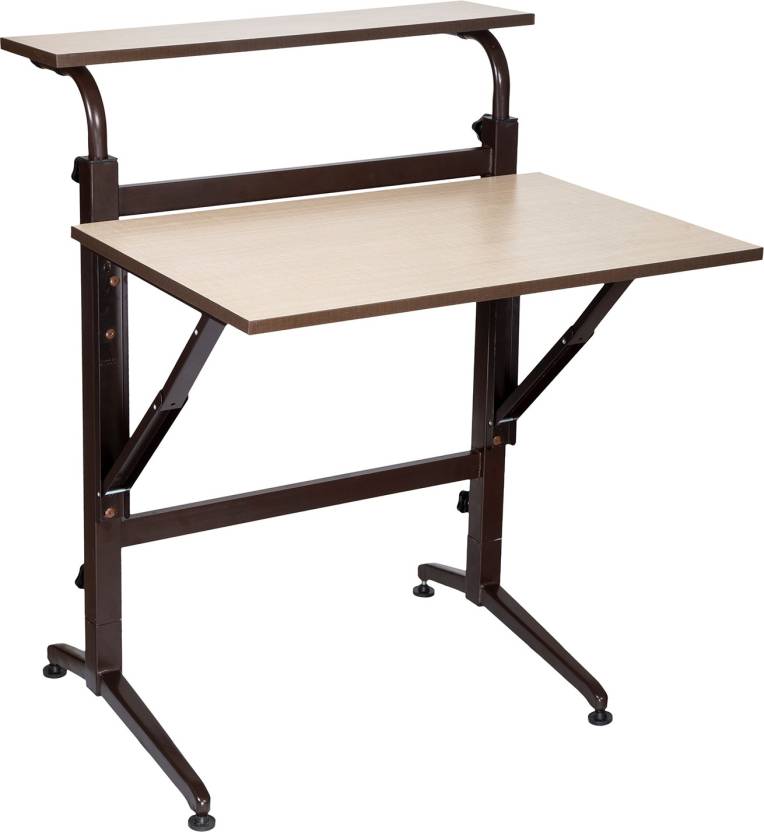 MBTC Avira Flippable Folding Desk Table Metal Study Table Price in ...