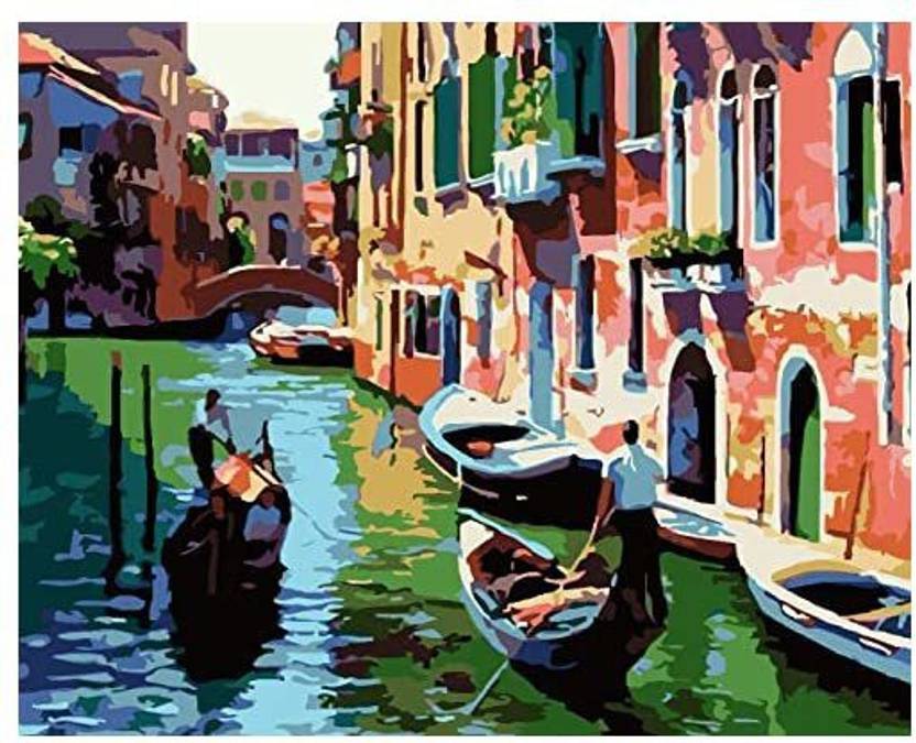 Rihe Paint by Numbers Kits DIY Oil Painting for Adults Kids Beginner