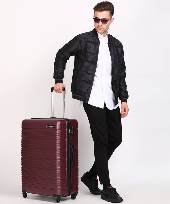 KILLER Large Check-in Suitcase (75 cm) – STREAK – Maroon