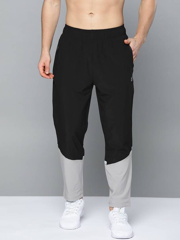HRX by Hrithik Roshan Color Block Men Black Track Pants Buy HRX by