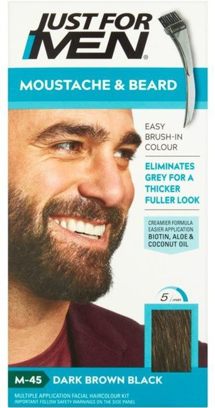JUST FOR MEN Moustache & Beard Dark Brown - Black , Dark Brown - Black