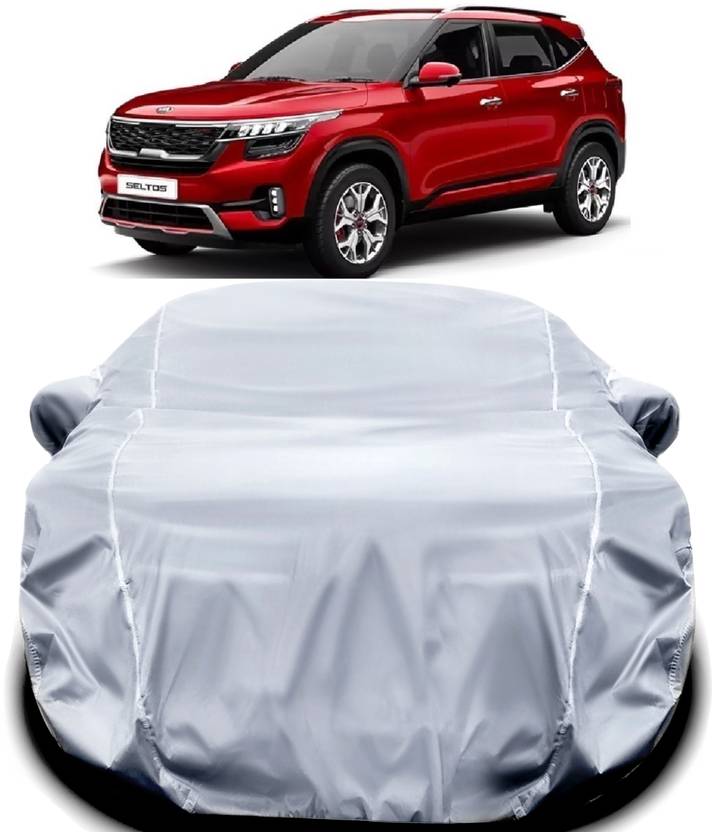 ANTIRO Car Cover For Kia SELTOS (With Mirror Pockets) Price in India