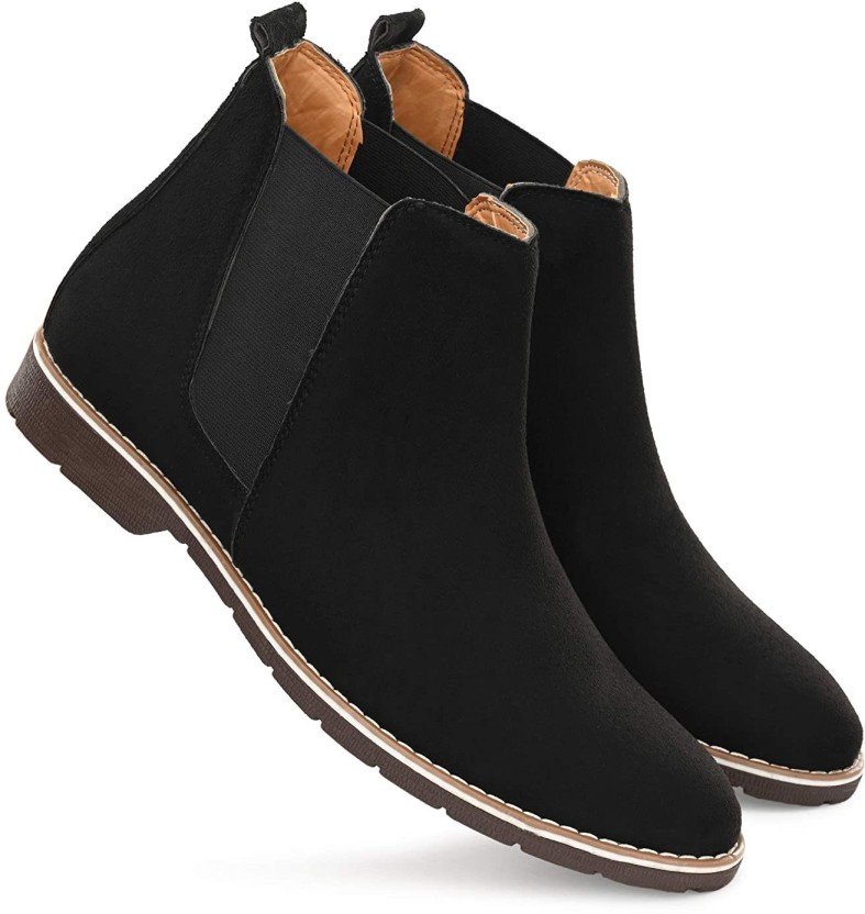 Officine Creative Press Suede Boots in Black for Men Mens Shoes Boots Casual boots 