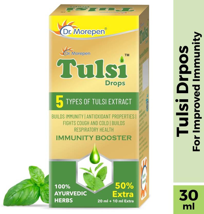 Dr. Morepen Tulsi Drop with Extract of 5 Rare Tulsi, Powerful Natural