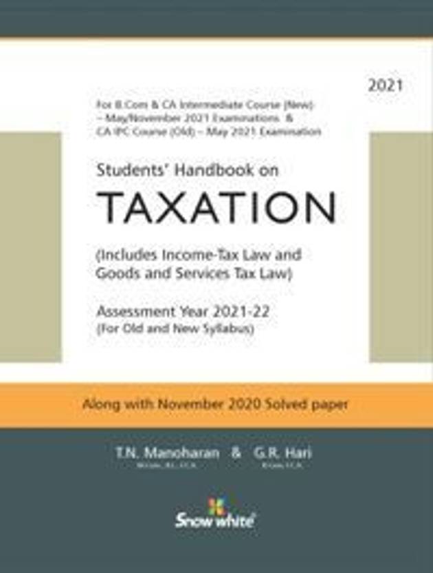 Students Handbook on Taxation (Includes Tax Law and Goods and