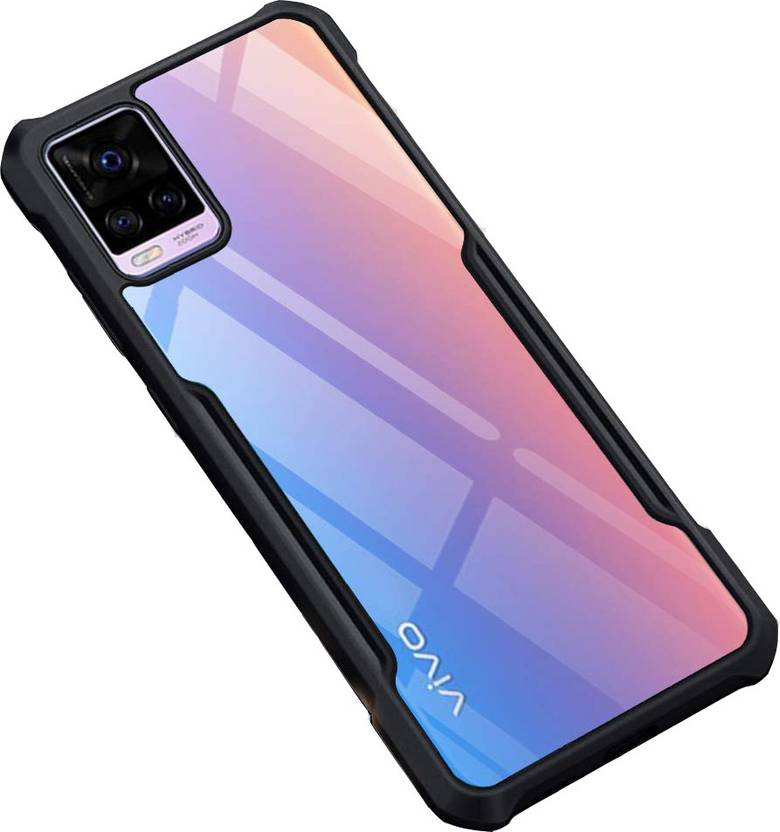 Mobikit Back Cover for Vivo V20 Pro 5G Four Corner Hybrid Clear Gel