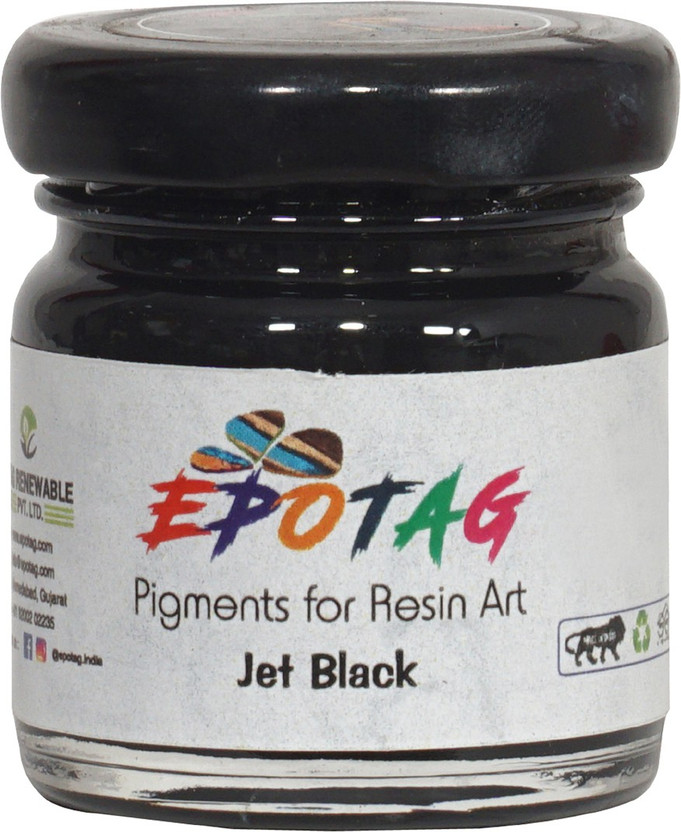 Epotag Art Resin Pigment - Jet Black- 50g Resin Art Medium(50 ml)