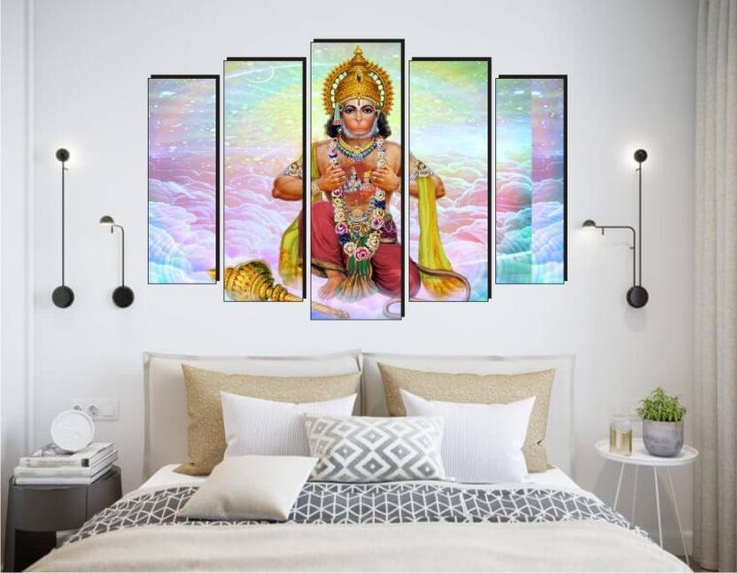 balkrishna wall stickers 68 cm god hanuman ji wall sticker 3d Self
