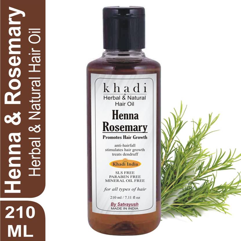 KHADI Hair Growth Oil Henna Rosemary AntiHair fall, Stimulates Hair
