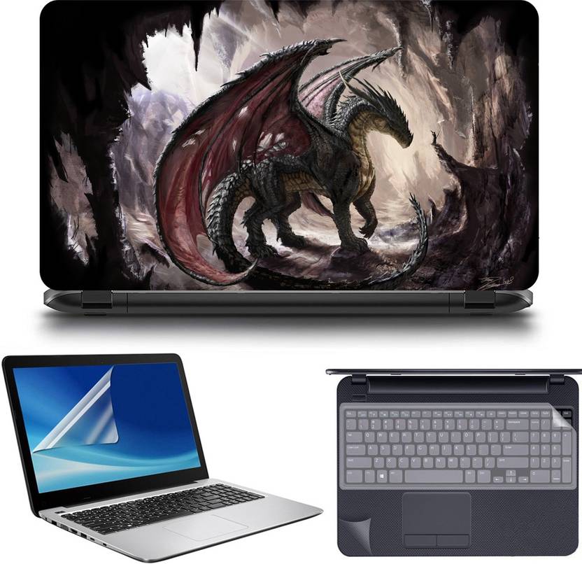 D.V TECH EXCLUSIVE PREMIUM DRAGON LAPTOP SKIN FOR 15.6 INCH LAPTOP BUBBLE FREE LAPTOP SKIN