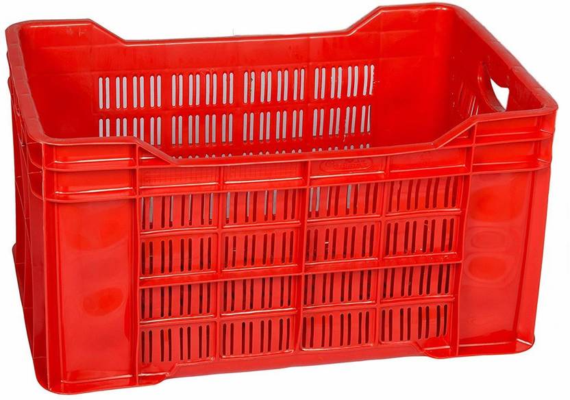 Nilkamal Multi-Purpose Use Crates (Red) Storage Basket Price in India ...