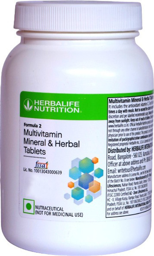 HERBALIFE Formula 2 Multivitamin Mineral & Herbal Tablets For Better Immunity(90 Tablets)