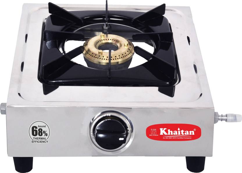Khaitan Single Burner Classic Stainless Steel Manual Gas Stove Price in