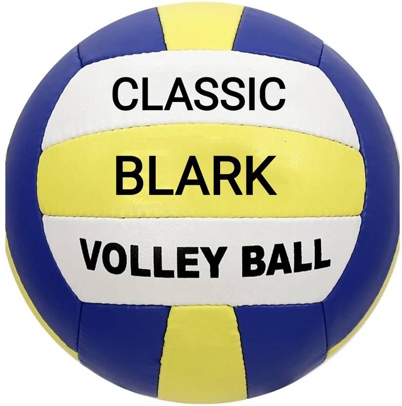 blark CLASSIC VOLLEYBALL 93 PU MATERIAL WITH AIR PIN Volleyball Size