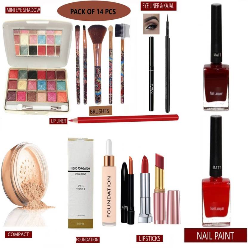 AJDP makeup kit with all products Price in India Buy AJDP makeup kit