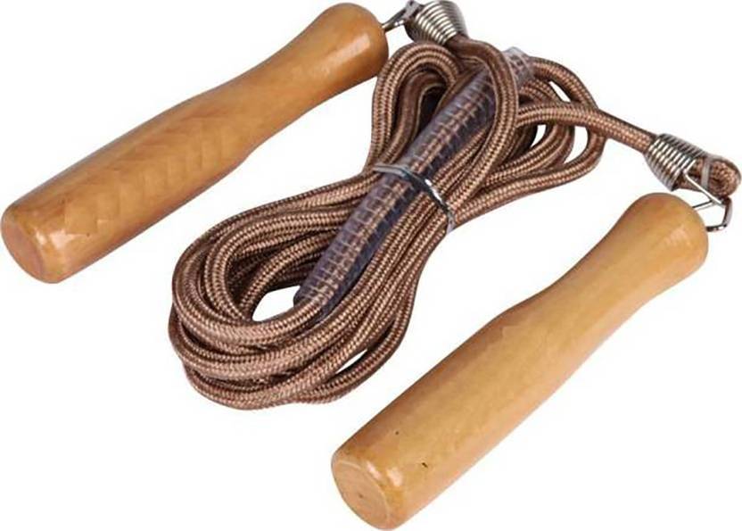 QWICK CLICK Jump Up Skipping Rope 3 Meter Long Adjustable Wooden Hand