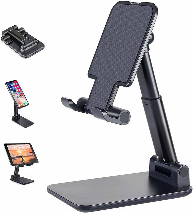 HDPrint Black Foldable Mobile Stand Holder Mobile Holder Price in India