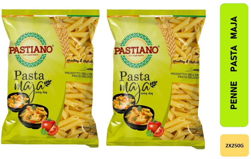PASTIANO Penne Pasta 250gm X 2 Penne Pasta(Pack of 2, 500 g)