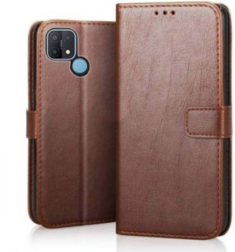 VAPRIF Flip Cover for Oppo A15 Core Leather Flip, Shock Proof