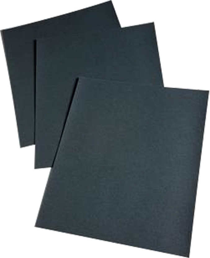 3M Sand Paper 1000 Grit Wet and Dry (Black) (Pack of 3) Emery Sandpaper (1000 Pack of 3) Emery Sandpaper(1000 Pack of 3)