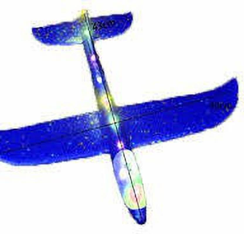 Pepino Throwing Foam Plane with Led Flashing Light, Dual Flight