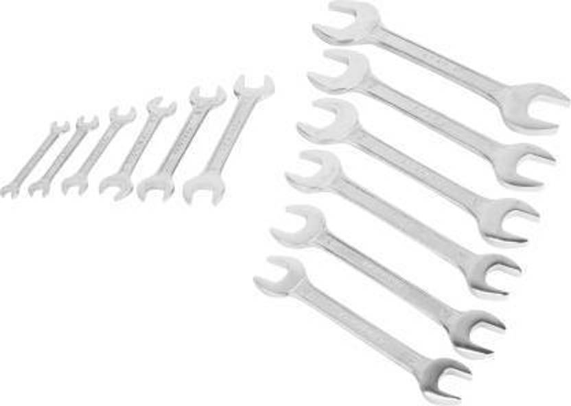 TAPARIA DEP12 12 Double Ended Spanner Set Double Sided Open End Wrench