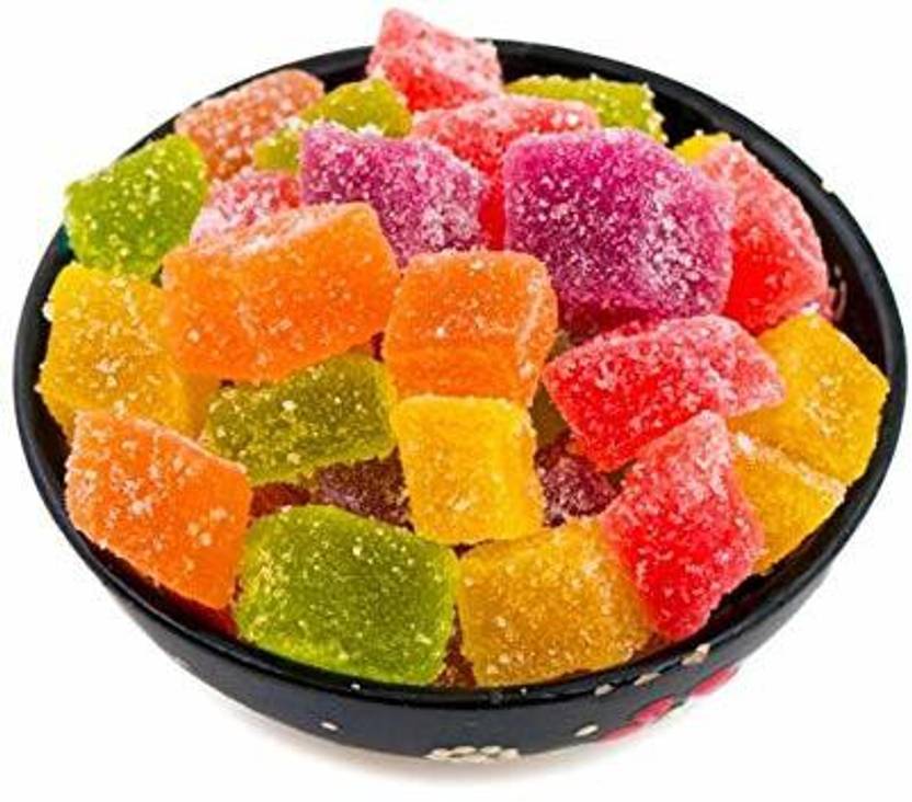 Natural Heaven Jelly Bites,1 kg [SweetCoated in Sugar & Brightly