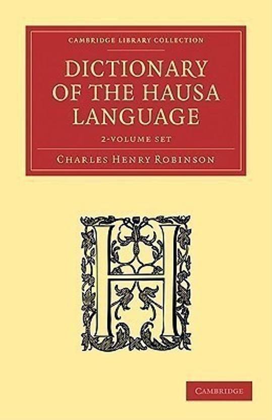Dictionary of the Hausa Language 2 Volume Paperback Set Buy Dictionary