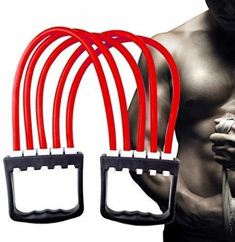 BUNNYDOT Adjustable Rubber Gym Yoga Tube Chest Developer & Expander Hand Griper Tool Resistance Tube(ANY)