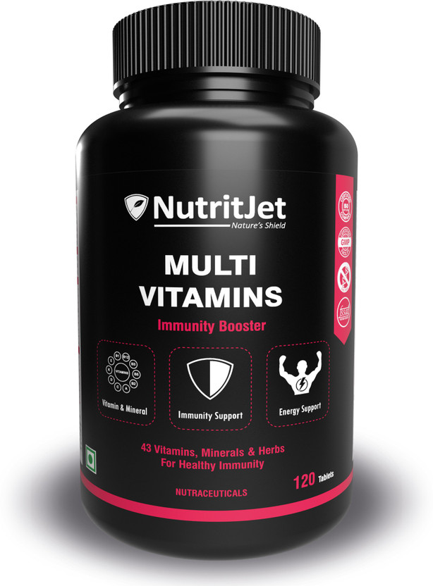 NutritJet Multivitamins With Probiotics For Men & Women (120 Tablets)(120 x 1 Tablets)
