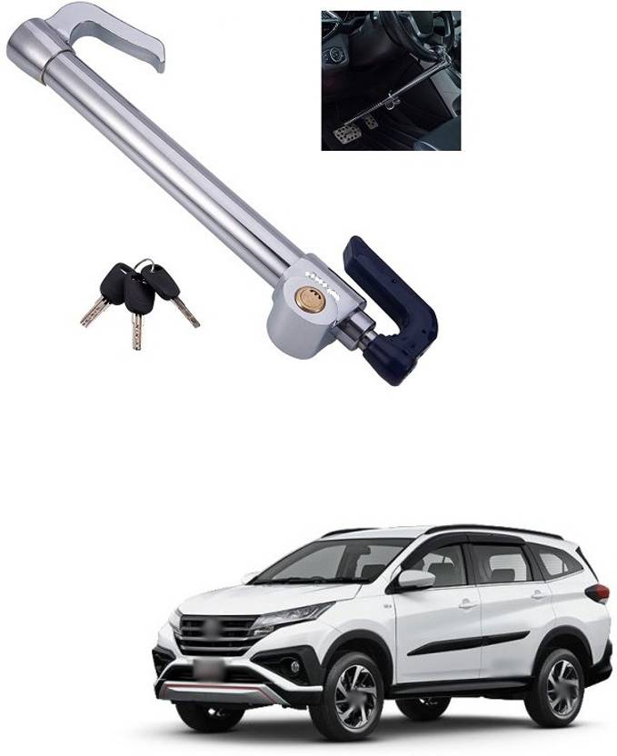 PRTEK Universal Pedal Lock AntiTheft Extendable Double Hook Car Clutch