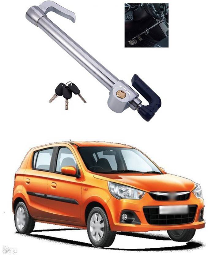 PRTEK Universal Pedal Lock AntiTheft Extendable Double Hook Car Clutch