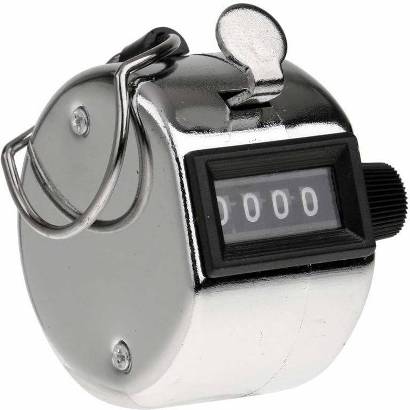 MEOL 4 Digits Hand Tally Cricket Umpire Counter Digital Tally Counter