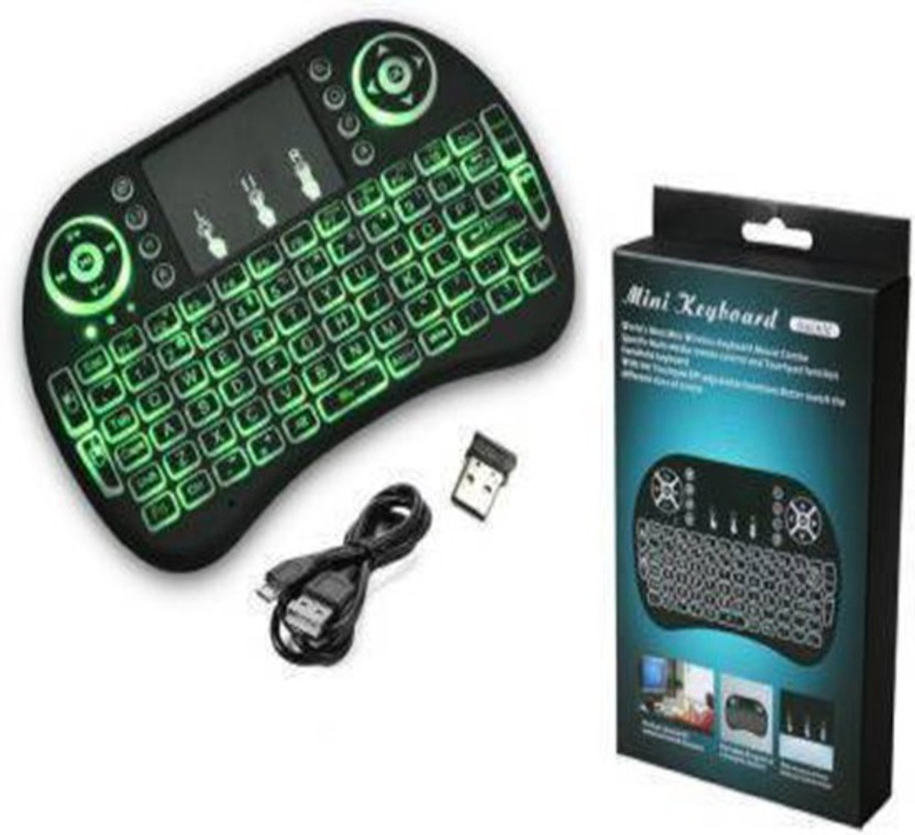 Eloquence BEST QUALITY MINI KEYBOARD (3 Colors Back-light) 2.4GHZ Wireless Media Keyboard Smart Connector, Wireless Multi-device Keyboard-45DYE  Gaming Accessory Kit(Black, For Android)