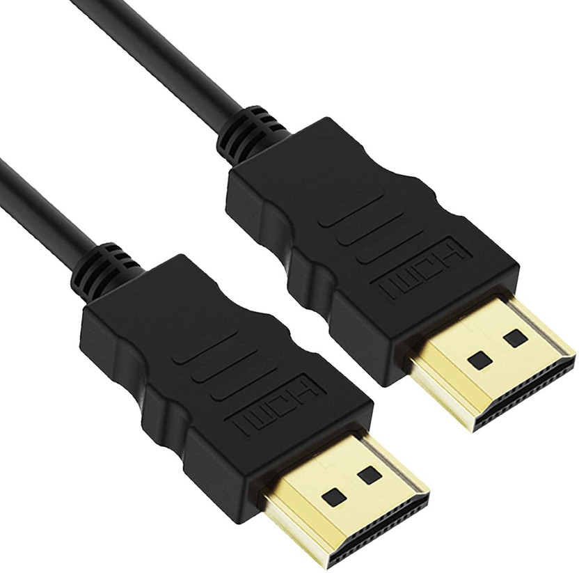 TERABYTE  TV-out Cable 5 Meter HDMI Male to Male Cable TV Lead 1.4V High Speed Ethernet 3D Full HD 1080 HDMI Cable For Computer, Laptop, Desktop. (Black)(Black, For Computer, 5 m)