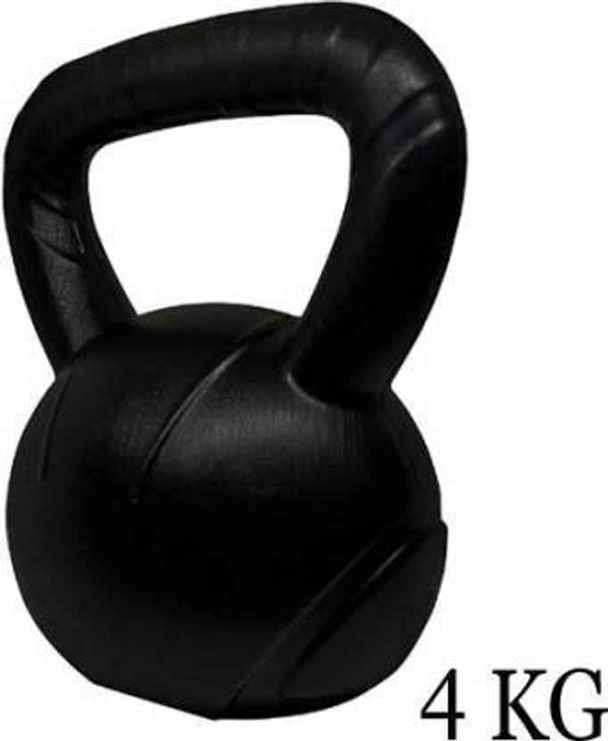 Sports World 4KG KETTLEBELL 1 PIECE, WEIGHT AND FITNESS FOR MEN AND WOMEN KETTLEBELL Black Kettlebell(4 kg)