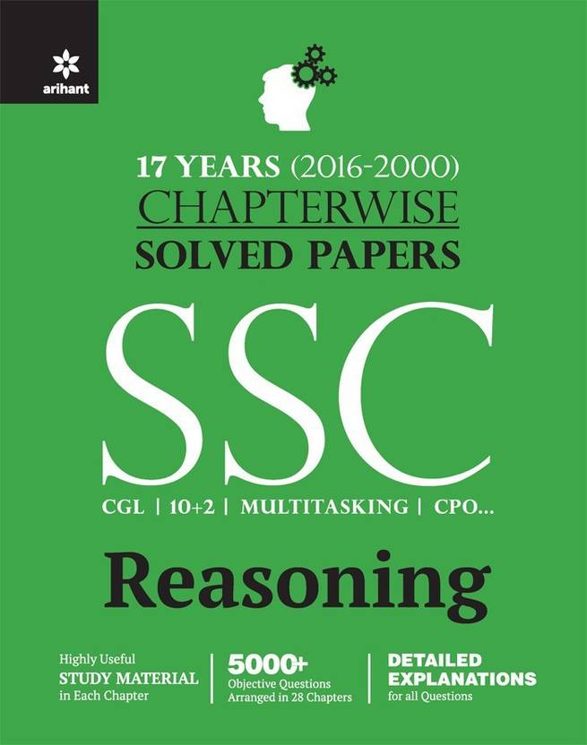 Chapterwise Solved Papers Ssc Staff Selection Commission Reasoning Buy