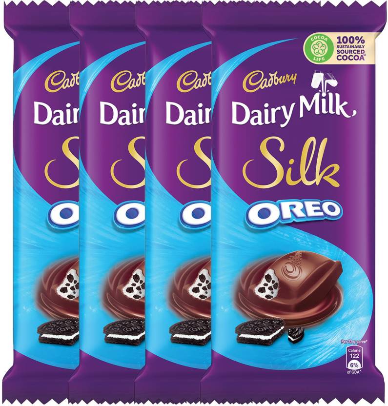 Cadbury Dairy Milk Silk Oreo Chocolate Bar 130 g (Pack of 4) Bars Price ...