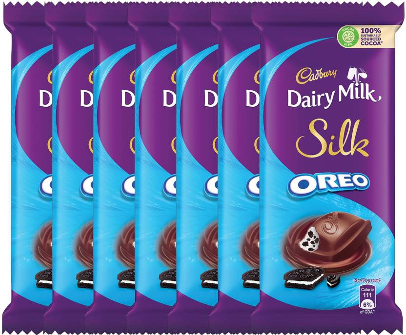 Cadbury Dairy Milk Silk Oreo Chocolate Bar, 60 gm (Pack of 7) Bars ...