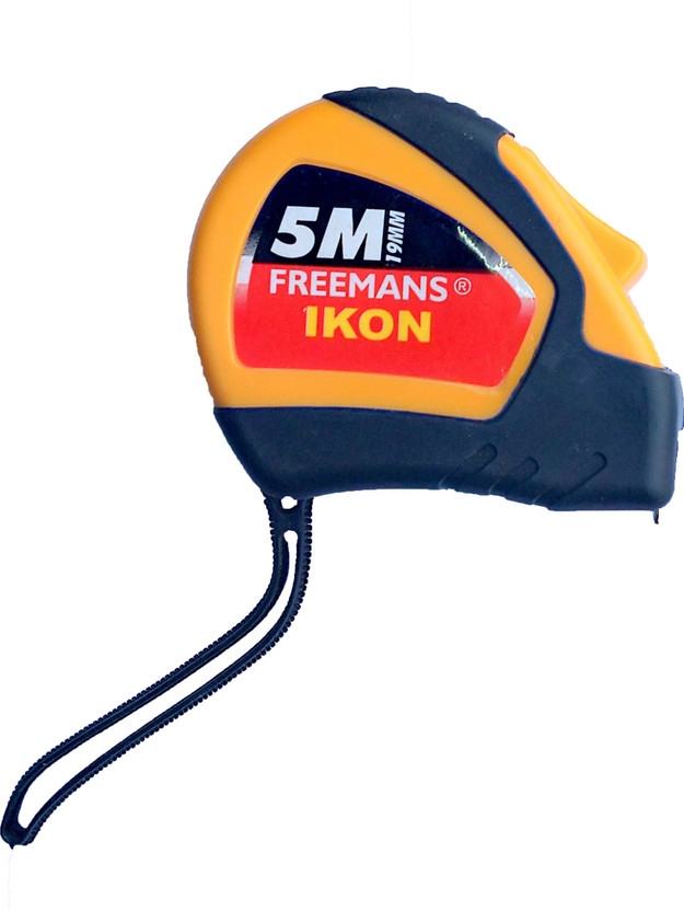 FREEMANS 5m ikon tape heavy duty rubber grip switch model Measurement Tape(5 m)