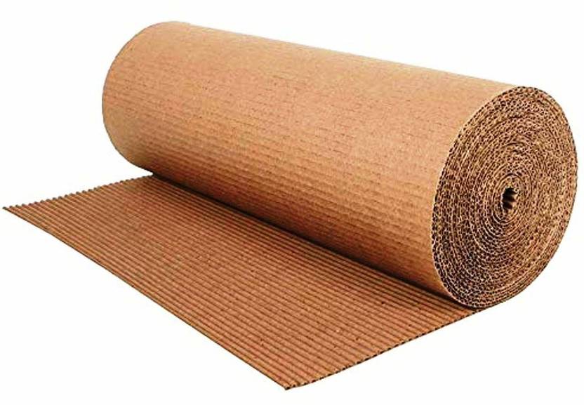 Flipkart.com | YAJNAS Brown Packing Cardboard Roll Corrugated Paper
