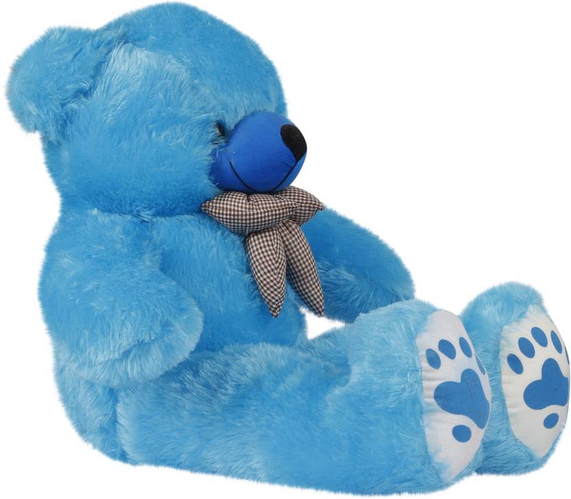 nitu 4ft Blue teddy bear Stuffed Spongy Hugable Cute Teddy Bear Cuddles
