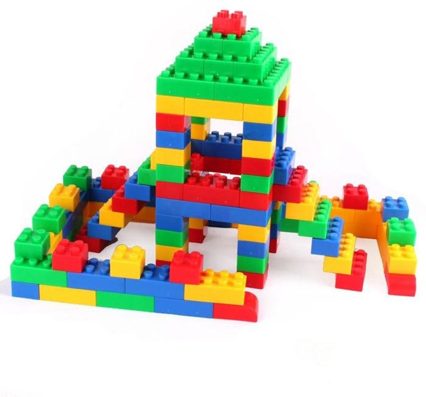 Willyard 100+pieces (92 Pieces +8 Tyres) building blocks BEST BABY GIFT Plastic Blocks Bricks Toy For Baby Kids Funny Educational Creative /Learning Toy/For Kids Puzzle Toy NON TOXIC Assembling Building Unbreakable Kids Toy Set(Multicolor)