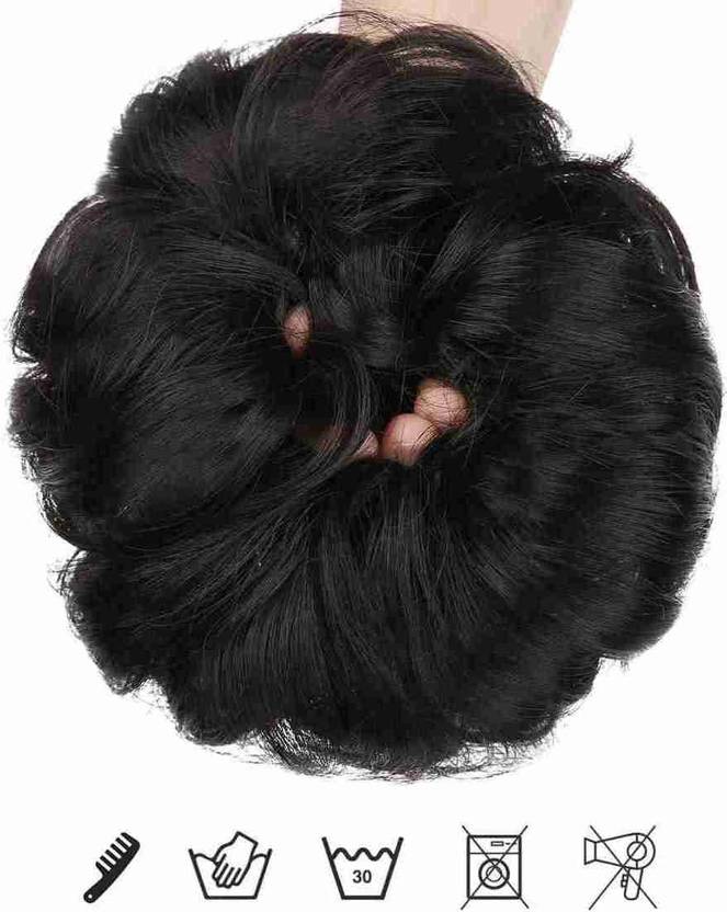 MEHAY Massi matte finish hair bun rubber band Hair Extension Price in