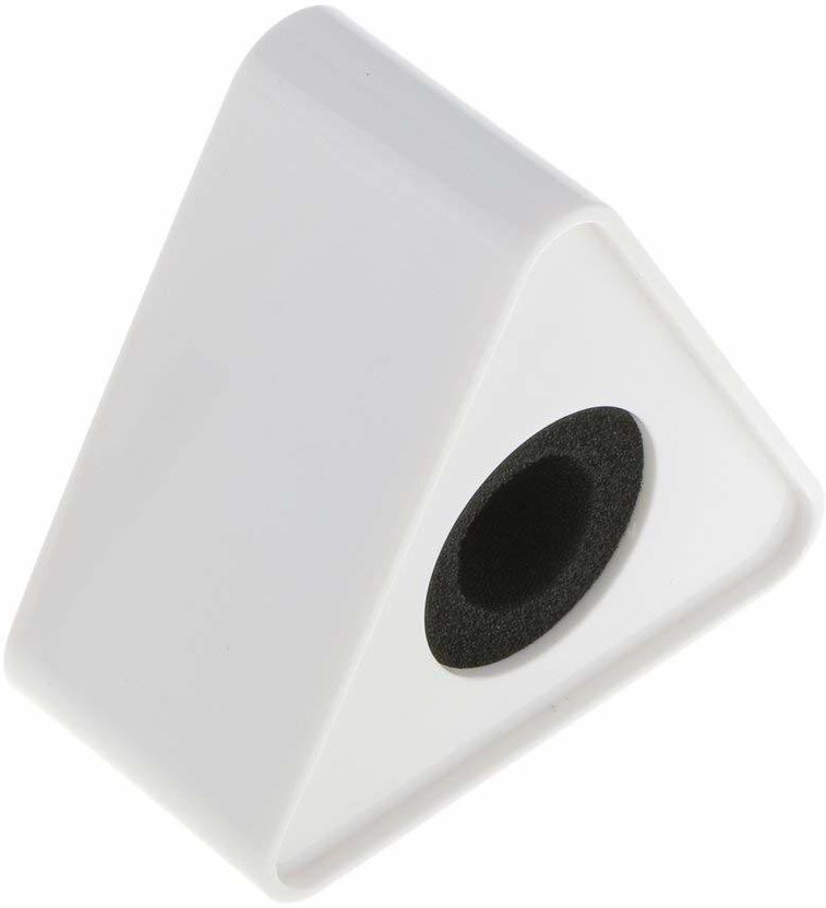 RODZ News MIC ID MIC Flag ABS Injection Molding Triangular Microphone Station Logo(White)