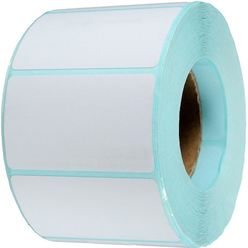 aditya labels 50 mm X 30 mm, Chromo (White) Barcode Paper Labels, 1000 Labels In Roll, Permanent Self Adhesive Paper Label(Smooth White)