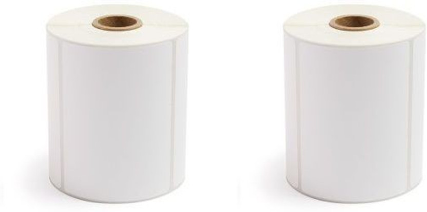 aditya labels 100 mm X 75 mm Chromo Self Adhesive Paper Label(White)