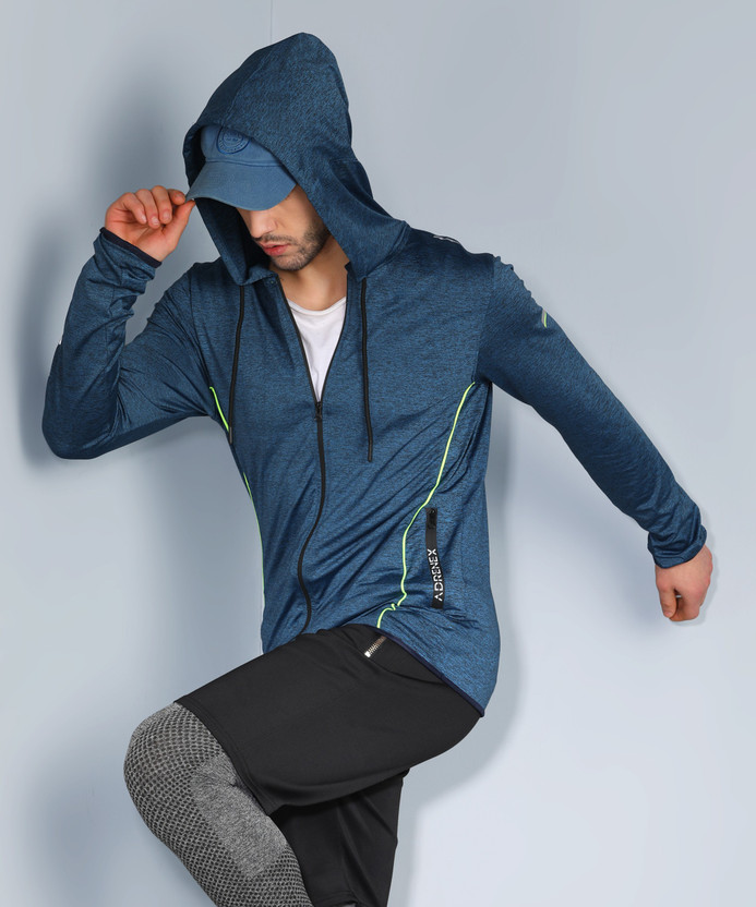 Full Sleeve Self Design Men Sweatshirt 