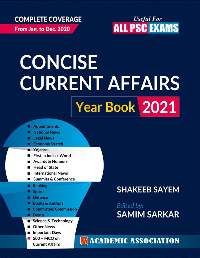 Concise Current Affairs Year Book 2021 Buy Concise Current Affairs Year Book 2021 by SAMIM