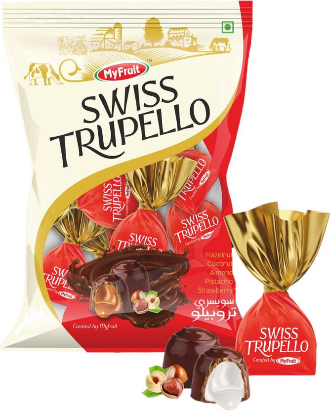 MyFruit Swiss Trupello Chocolate Truffles Center filled with HazelNut